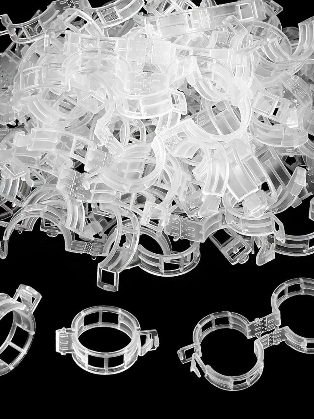 200 Pcs Plastic Trellis Plant Support Clips for Support, Grape and Tomato Vine,